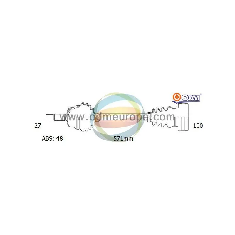 Arbre de transmission ODM-MULTIPARTS 18-343111