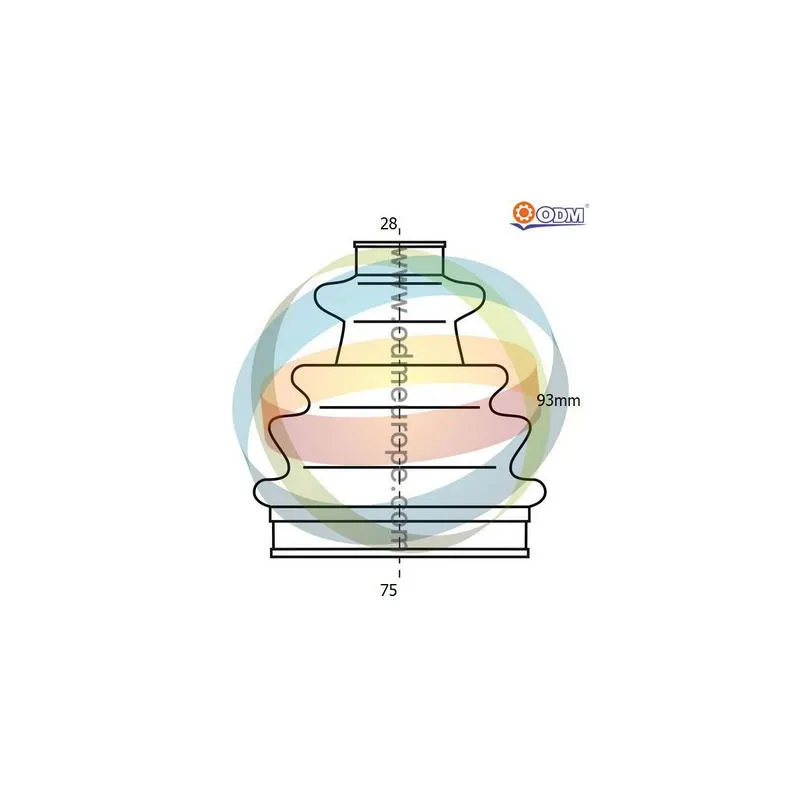 Soufflets de cardan avant ODM-MULTIPARTS 21-990424