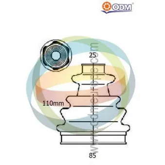 Soufflets de cardan avant ODM-MULTIPARTS 21-990429