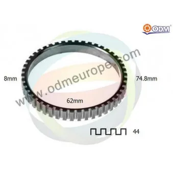 Anneau de palpeur, ABS ODM-MULTIPARTS 26-080037