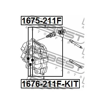 Kit de réparation, étrier de frein FEBEST