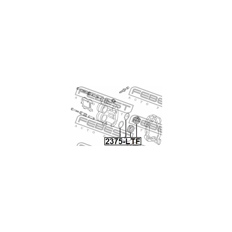 Kit de réparation, étrier de frein FEBEST 2375-LTF