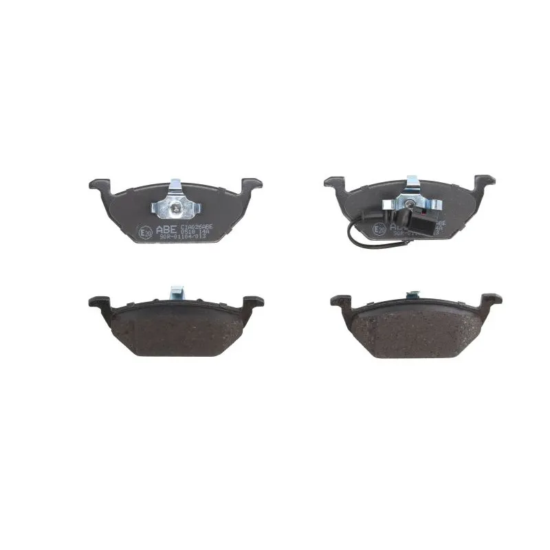 Jeu de 4 plaquettes de frein avant ABE C1A026ABE