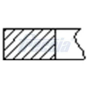 Jeu de segments de pistons FRECCIA