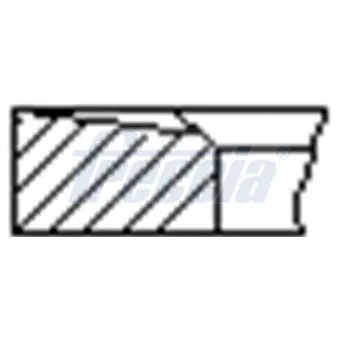 Jeu de segments de pistons FRECCIA FR10-880700