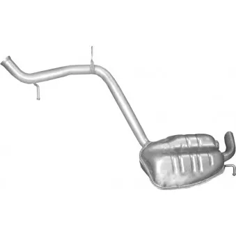 Silencieux arrière arrière gauche POLMO