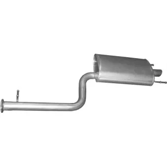 Silencieux arrière arrière droit POLMO