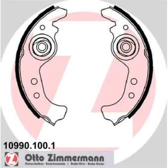 Jeu de mâchoires de frein ZIMMERMANN 10990.100.1