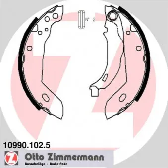 Jeu de mâchoires de frein ZIMMERMANN 10990.102.5