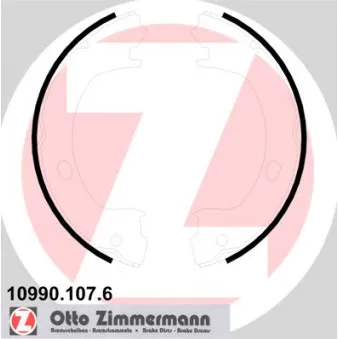 Jeu de mâchoires de frein, frein de stationnement ZIMMERMANN 10990.107.6