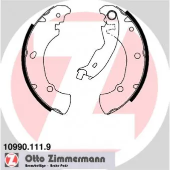 Jeu de mâchoires de frein ZIMMERMANN 10990.111.9