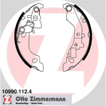 Jeu de mâchoires de frein ZIMMERMANN 10990.112.4