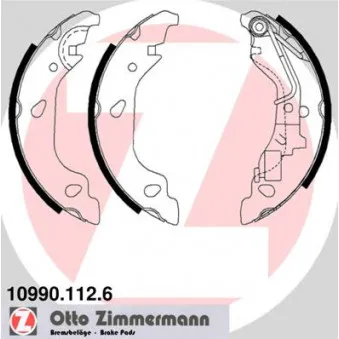 Jeu de mâchoires de frein ZIMMERMANN 10990.112.6