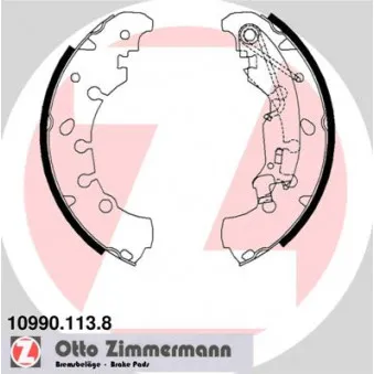 Jeu de mâchoires de frein ZIMMERMANN 10990.113.8
