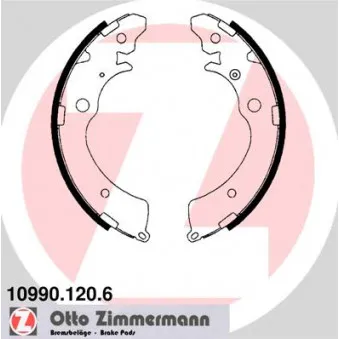 Jeu de mâchoires de frein ZIMMERMANN 10990.120.6