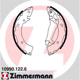 Jeu de mâchoires de frein ZIMMERMANN 10990.122.6