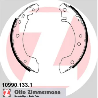 Jeu de mâchoires de frein ZIMMERMANN 10990.133.1