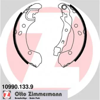 Jeu de mâchoires de frein ZIMMERMANN 10990.133.9