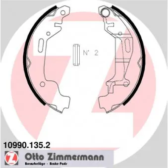 Jeu de mâchoires de frein ZIMMERMANN 10990.135.2