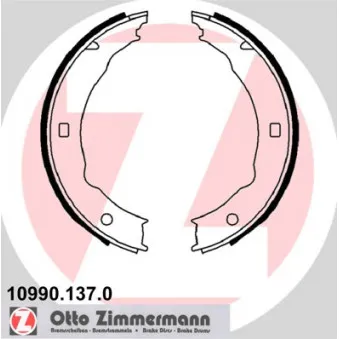 Jeu de mâchoires de frein, frein de stationnement ZIMMERMANN 10990.137.0