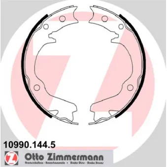 Jeu de mâchoires de frein, frein de stationnement ZIMMERMANN 10990.144.5