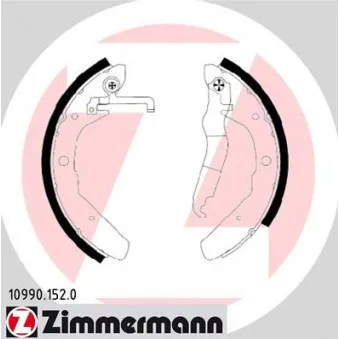 Jeu de mâchoires de frein ZIMMERMANN 10990.152.0
