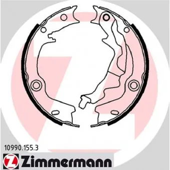 Jeu de mâchoires de frein, frein de stationnement ZIMMERMANN 10990.155.3