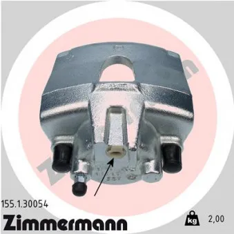 Étrier de frein avant gauche ZIMMERMANN 155.1.30054