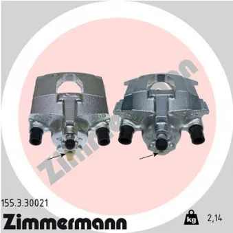 Étrier de frein arrière gauche ZIMMERMANN 155.3.30021