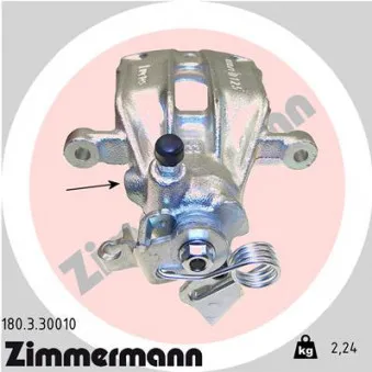 Étrier de frein arrière gauche ZIMMERMANN 180.3.30010