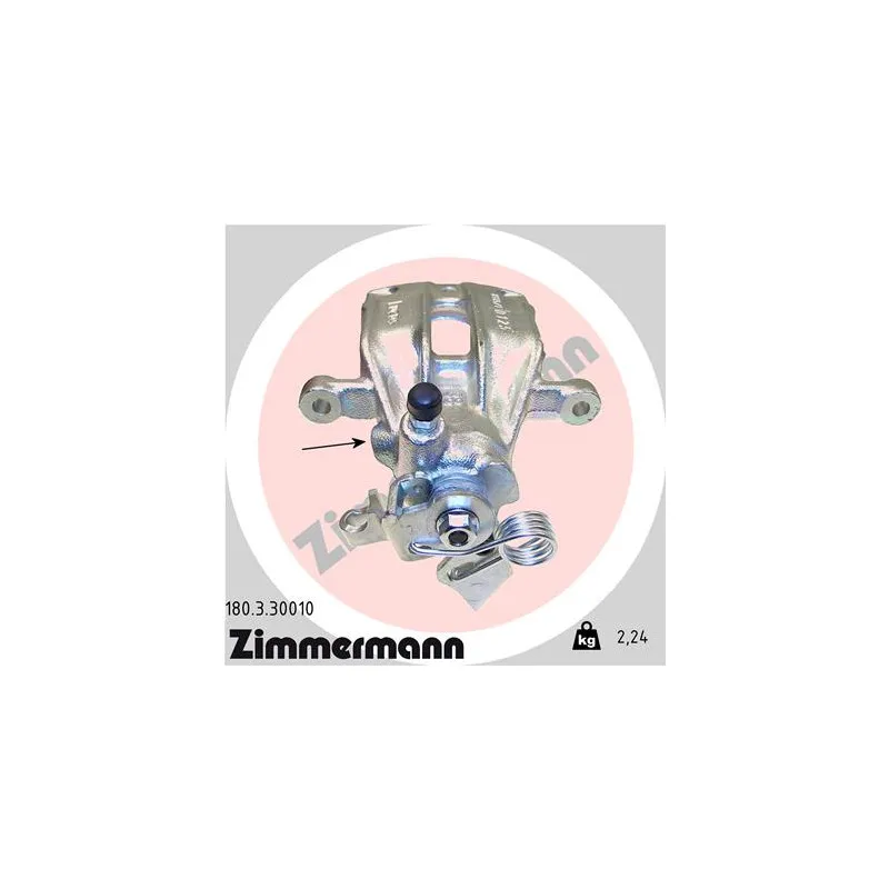 Étrier de frein arrière gauche ZIMMERMANN 180.3.30010