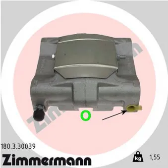 Étrier de frein arrière gauche ZIMMERMANN 180.3.30039