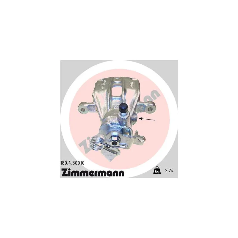 Étrier de frein arrière droit ZIMMERMANN 180.4.30010