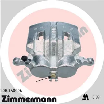 Étrier de frein avant gauche ZIMMERMANN 200.1.50006
