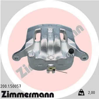 Étrier de frein avant gauche ZIMMERMANN 200.1.50057