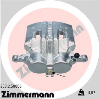 Étrier de frein avant droit ZIMMERMANN 200.2.50006