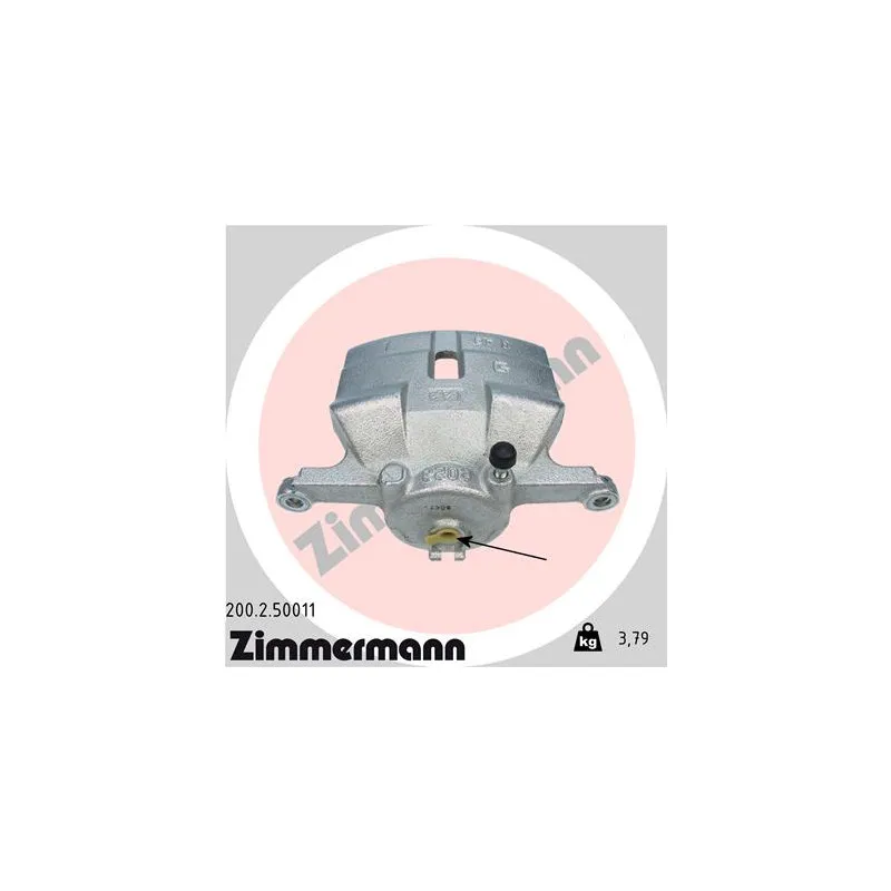 Étrier de frein avant droit ZIMMERMANN 200.2.50011