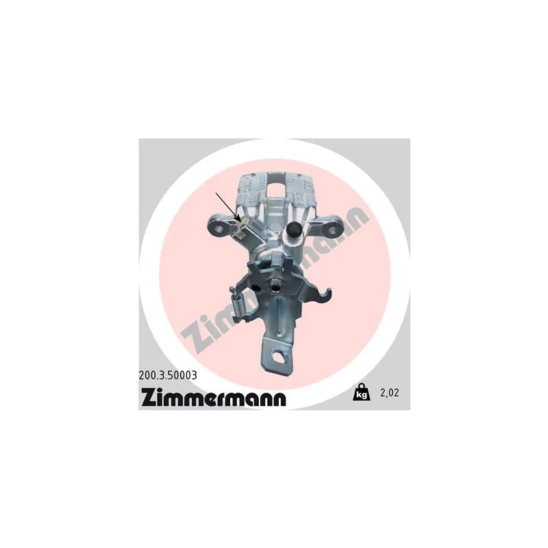 Étrier de frein arrière gauche ZIMMERMANN 200.3.50003