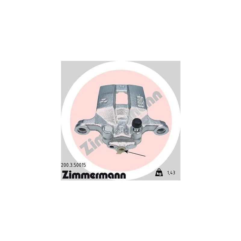 Étrier de frein arrière gauche ZIMMERMANN 200.3.50015