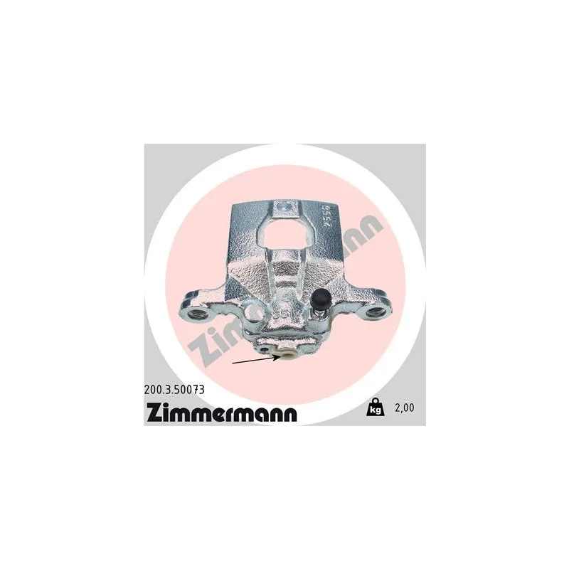 Étrier de frein arrière gauche ZIMMERMANN 200.3.50073