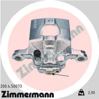 Étrier de frein arrière droit ZIMMERMANN 200.4.50073