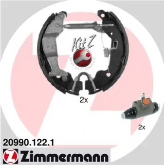 Kit de freins arrière (prémontés) ZIMMERMANN 20990.122.1