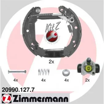 Kit de freins arrière (prémontés) ZIMMERMANN