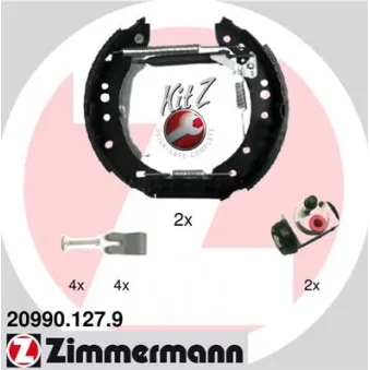 Kit de freins arrière (prémontés) ZIMMERMANN