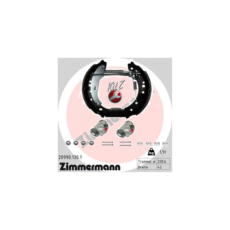 Kit de freins arrière (prémontés) ZIMMERMANN 20990.130.1