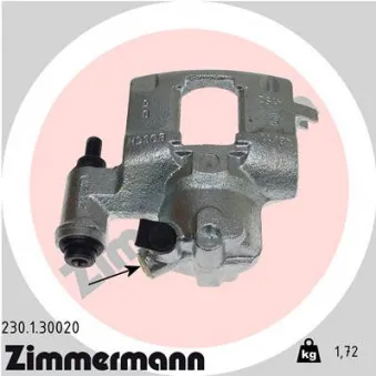 Étrier de frein avant gauche ZIMMERMANN 230.1.30020
