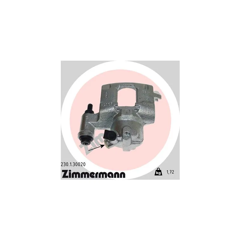 Étrier de frein avant gauche ZIMMERMANN 230.1.30020