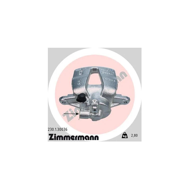 Étrier de frein avant gauche ZIMMERMANN 230.1.30036