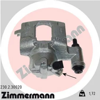 Étrier de frein avant droit ZIMMERMANN 230.2.30020