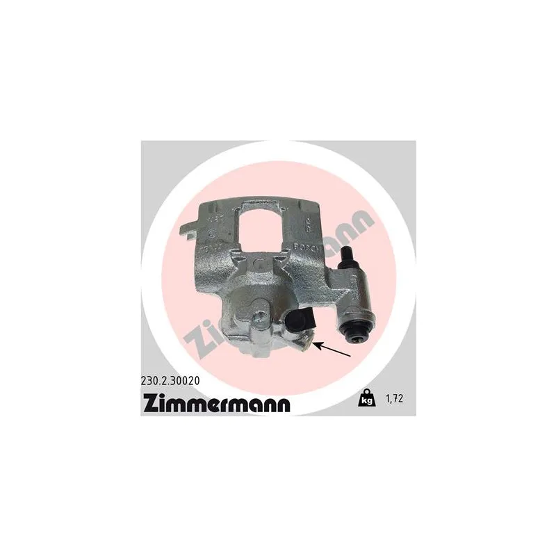 Étrier de frein avant droit ZIMMERMANN 230.2.30020